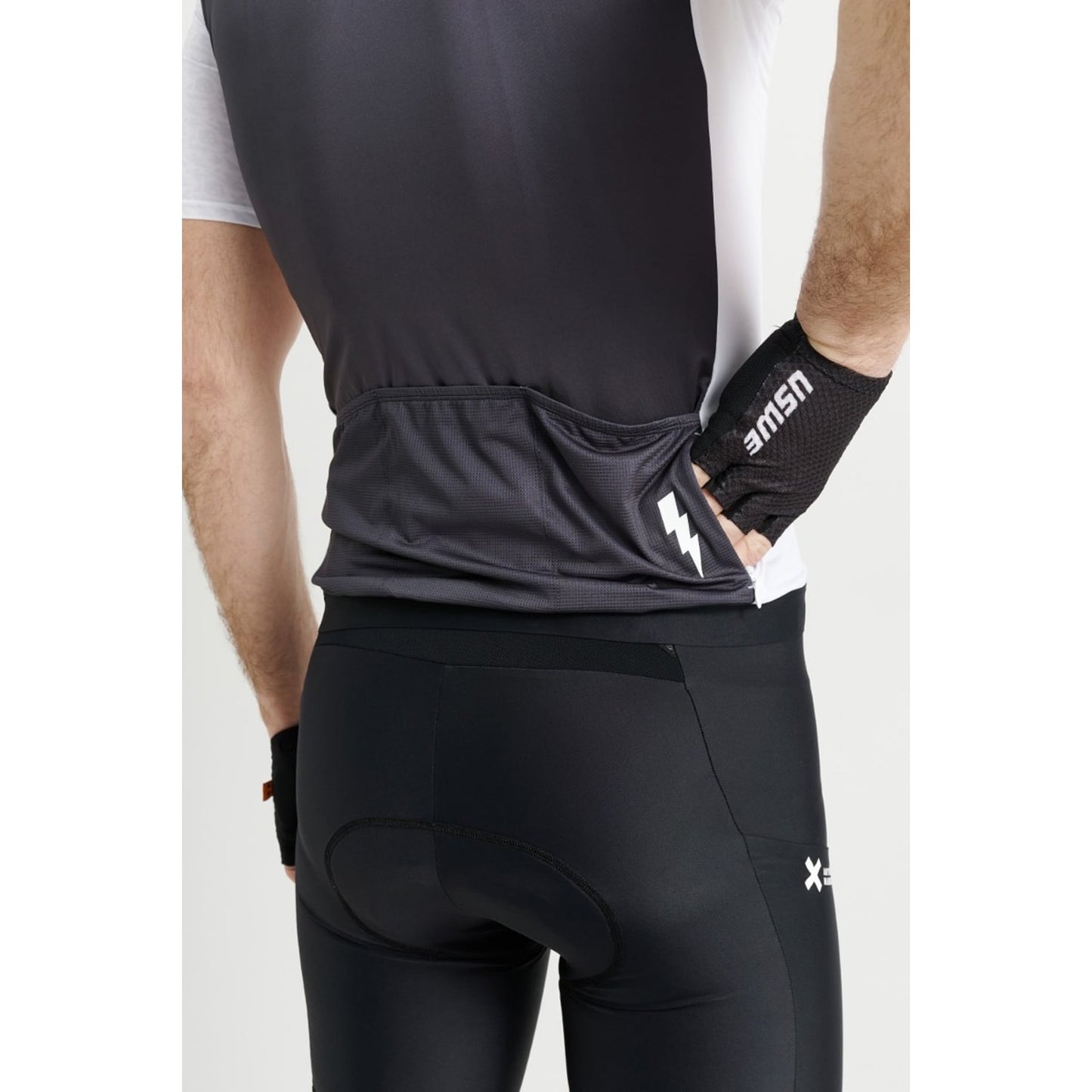 Maillot Manches Courtes USWE GRUS GRAVEL Blanc