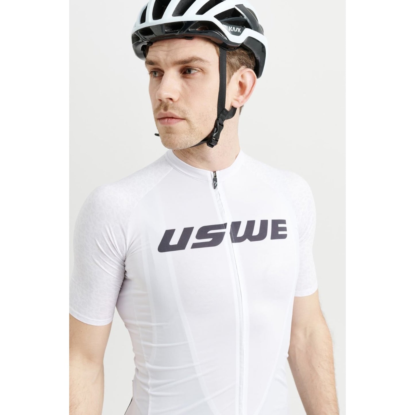 Maillot Manches Courtes USWE GRUS GRAVEL Blanc
