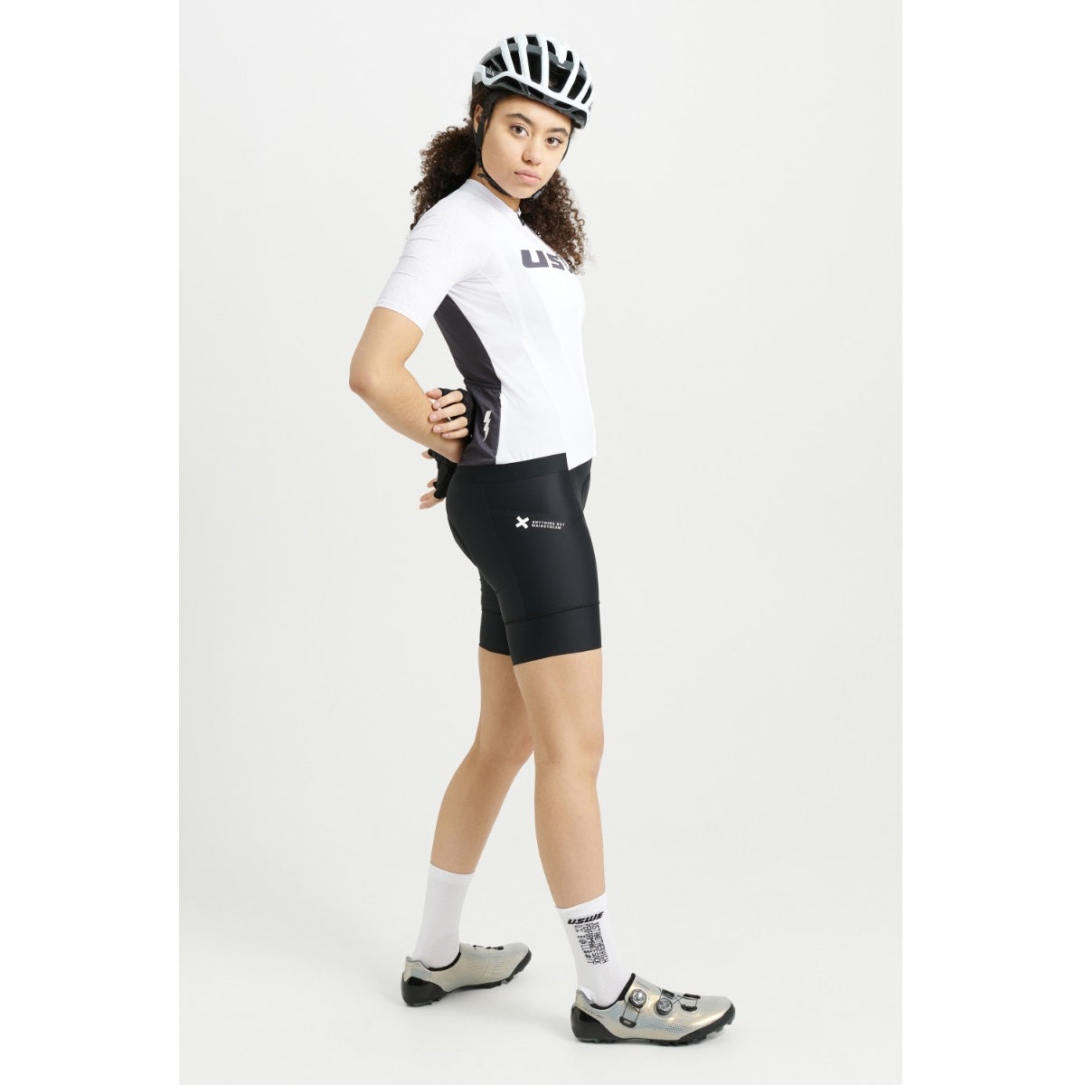 Damestrui USWE GRUS GRAVEL Korte Mouw Wit