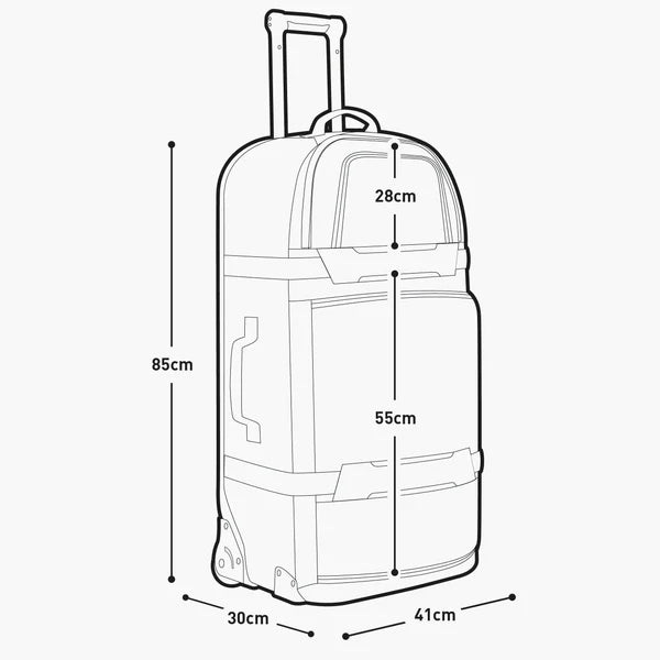 Koffer EVOC WORLD TRAVELLER 125L Zwart/wit