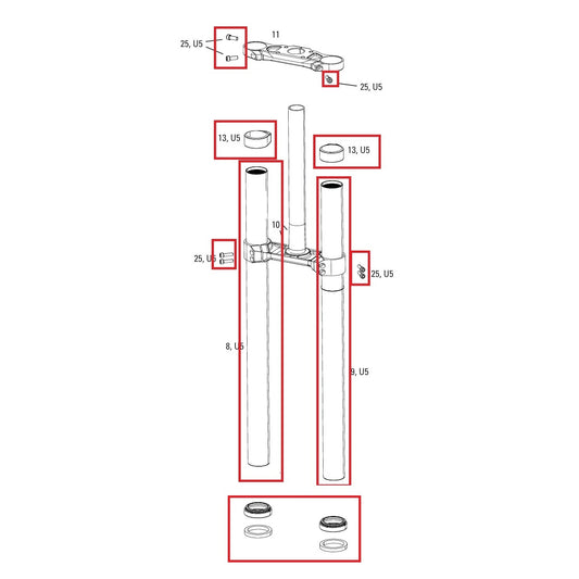 ROCKSHOX BOXXER D1 Duiker Upgrade Kit (2024+)
