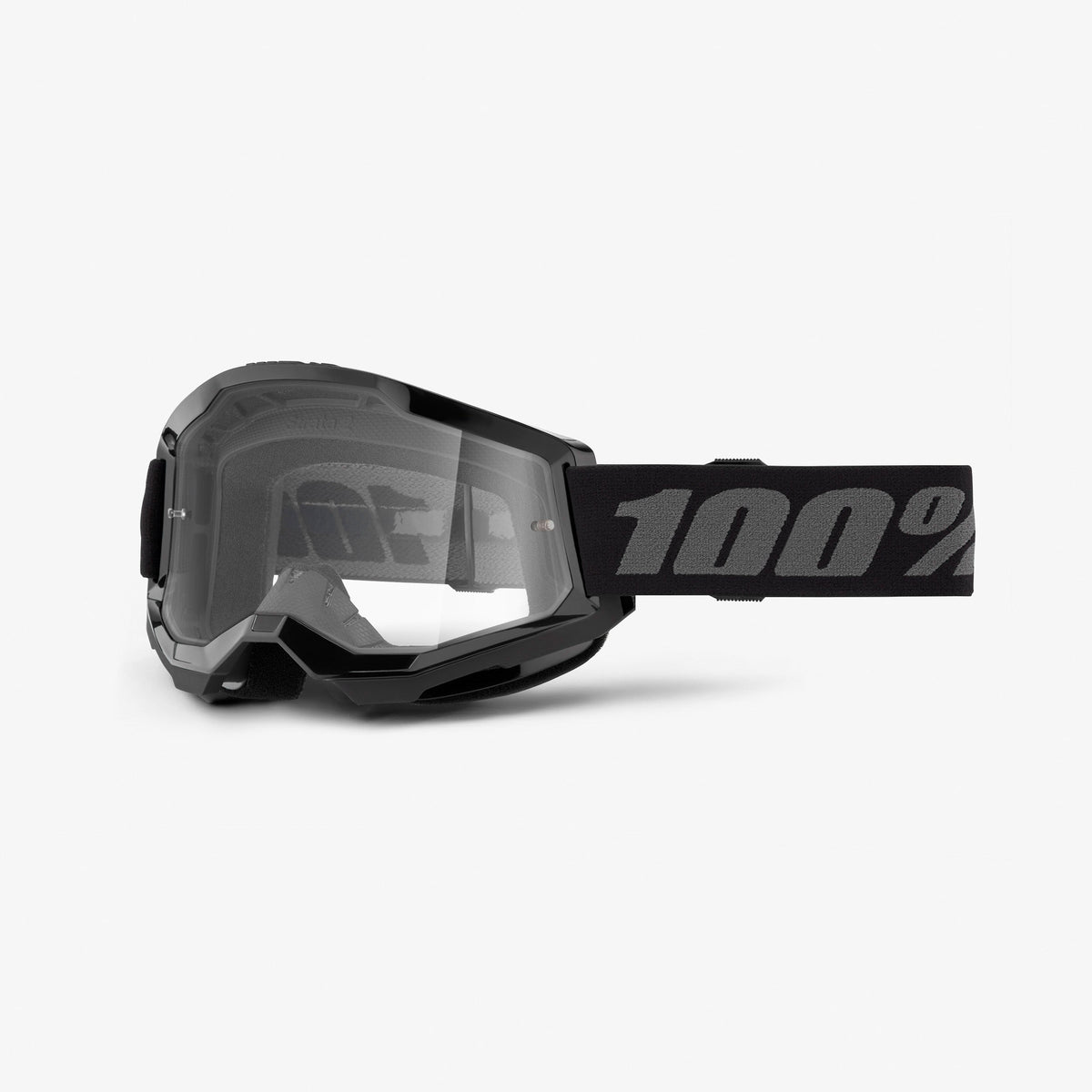Masker 100% STRATA 2 JUNIOR Zwart Helder Scherm