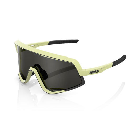 Lunettes 100% GLENDALE Soft Tact Glow Jaune Smoke Lens