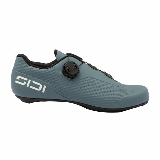 Wegschoenen Sidi Fast 3 storm grey en ice white, buitenzijde profielaanzicht