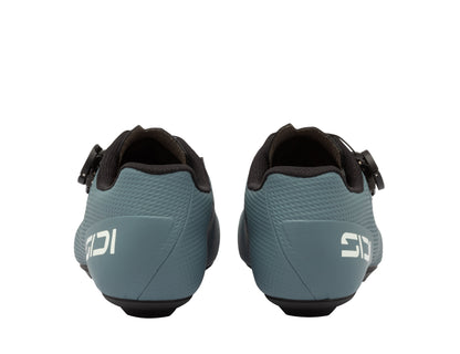Chaussures route Sidi Fast 3 storm grey et ice white, vue arrière du contrefort