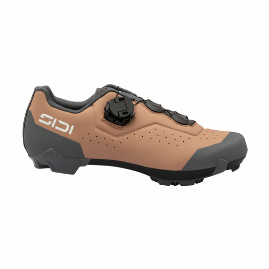 Sidi Liinea Woman cork brown XC gravel schoenen, buitenste profielaanzicht