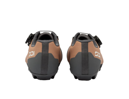 Sidi Liinea Woman cork brown XC gravel schoenen, achteraanzicht van de hielversteviging