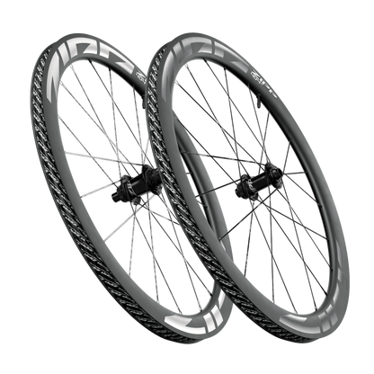 Wielpaar ZIPP 404 S A1 Tubeless Ready (Center Lock) Zwart/Grijs