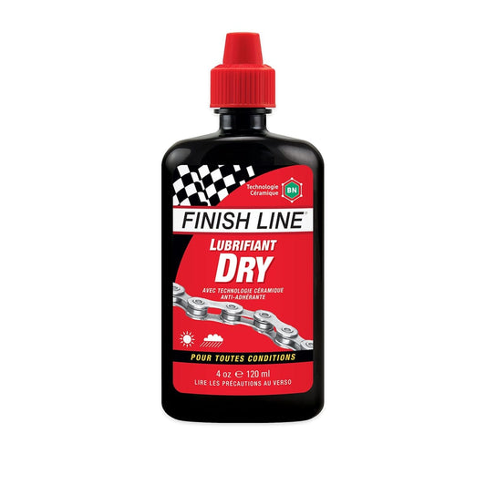 Lubrifiant pour Chaîne en Burette FINISH LINE DRY LUBE - Toutes Conditions (120 ml)