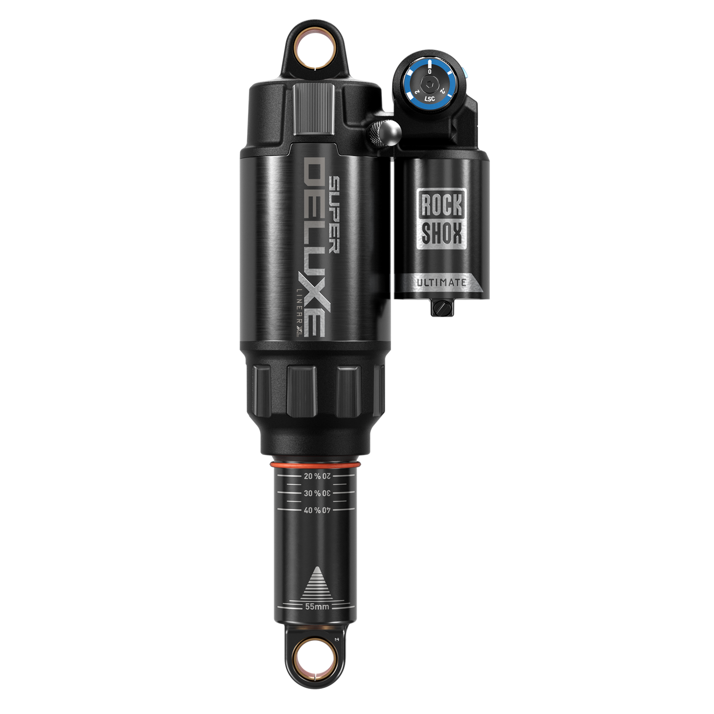 RS Super Deluxe Ultimate RC2T - 230x57.5 Lineair XL Air, Token Loc 2, Reb55/Comp30, Lockout45, HB, Std Std(10x54,10x40)D1 SantaCruzHightower4(2025+)