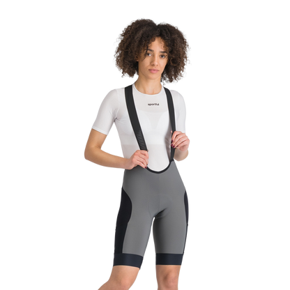 Korte Broek met Bretels SPORTFUL SUPERGIARA 2 Dames Grijs/Zwart