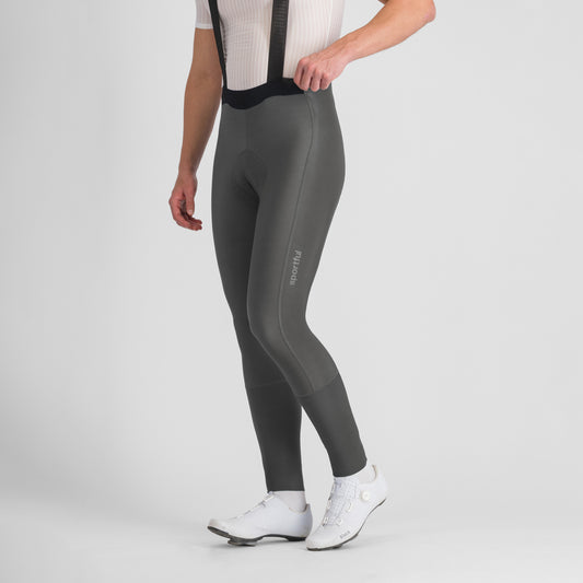 SPORTFUL SUPERNOVA grijze lange fietsbroek met bretels