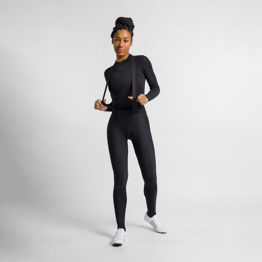 SPORTFUL SUPERNOVA dames zwarte lange fietsbroek met bretels