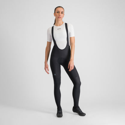 SPORTFUL PULSE dames zwarte lange fietsbroek met bretels