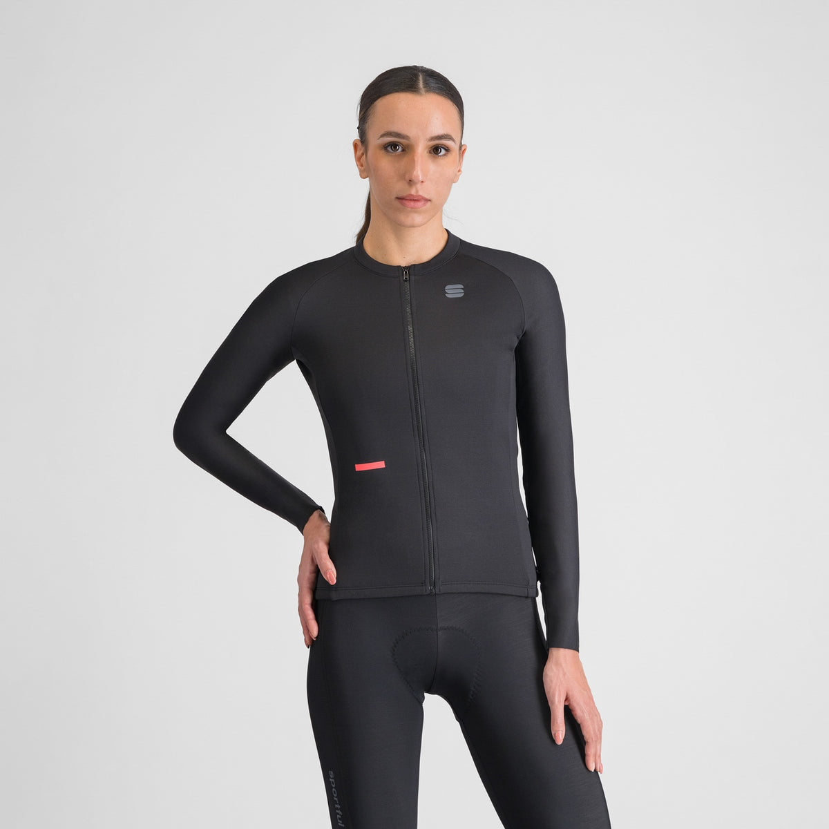 SPORTFUL SUPERNOVA fietsshirt met lange mouwen voor dames, zwart