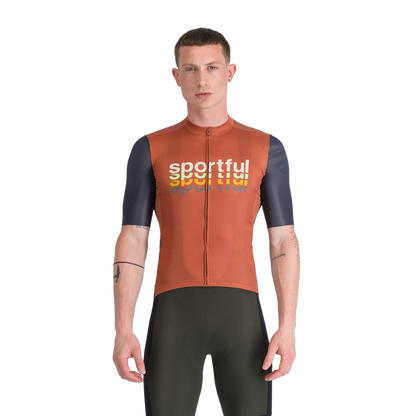 Fietsshirt SPORTFUL SUPERGIARA 2 LOGO Korte Mouwen Oranje