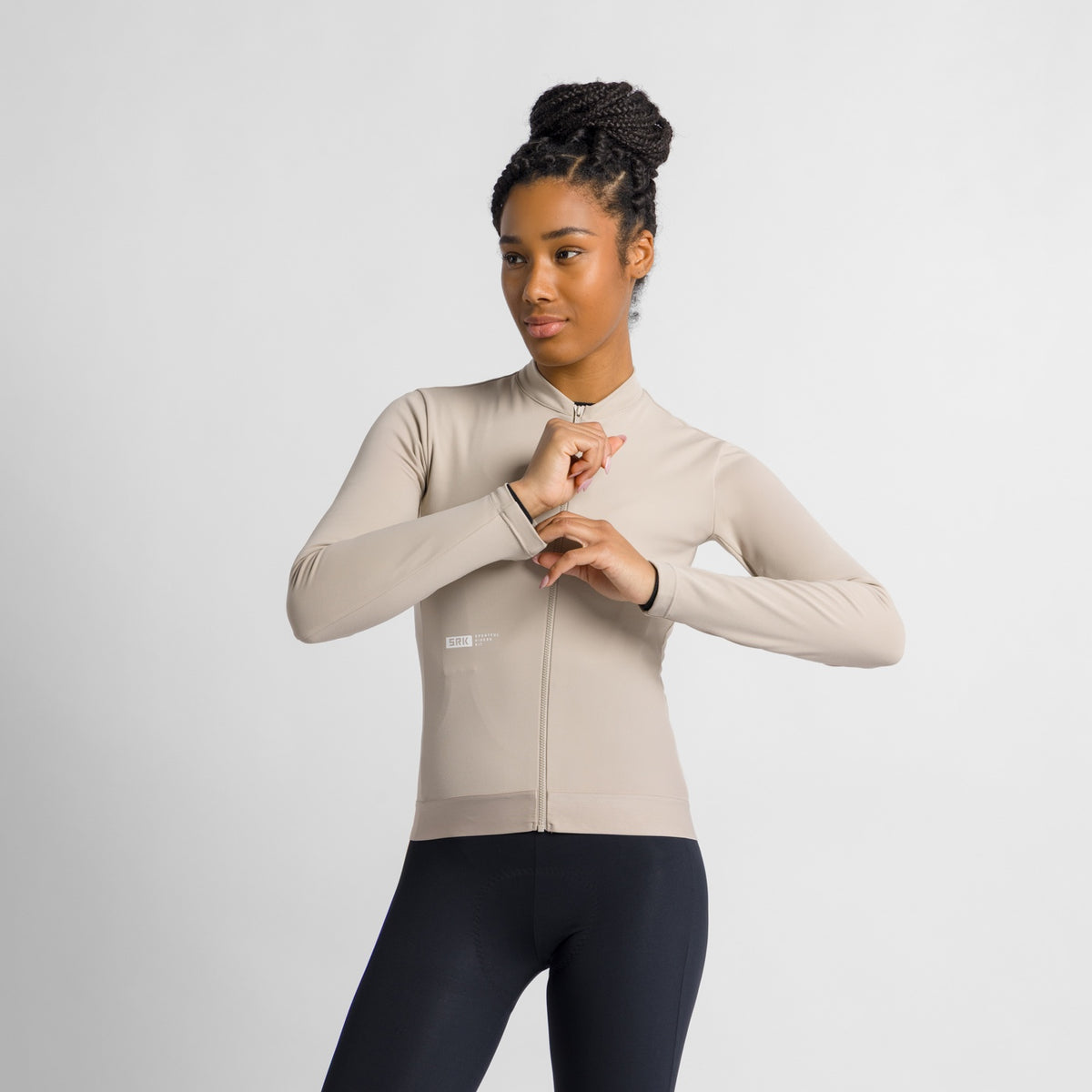 SPORTFUL SRK 2 fietsshirt voor dames met lange mouwen beige