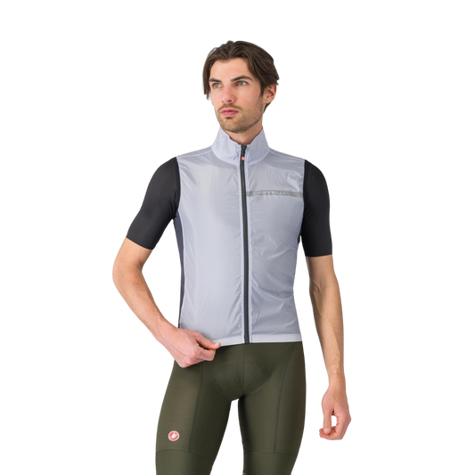 CASTELLI SQUADRA STRETCH Mouwloze Jas Grijs