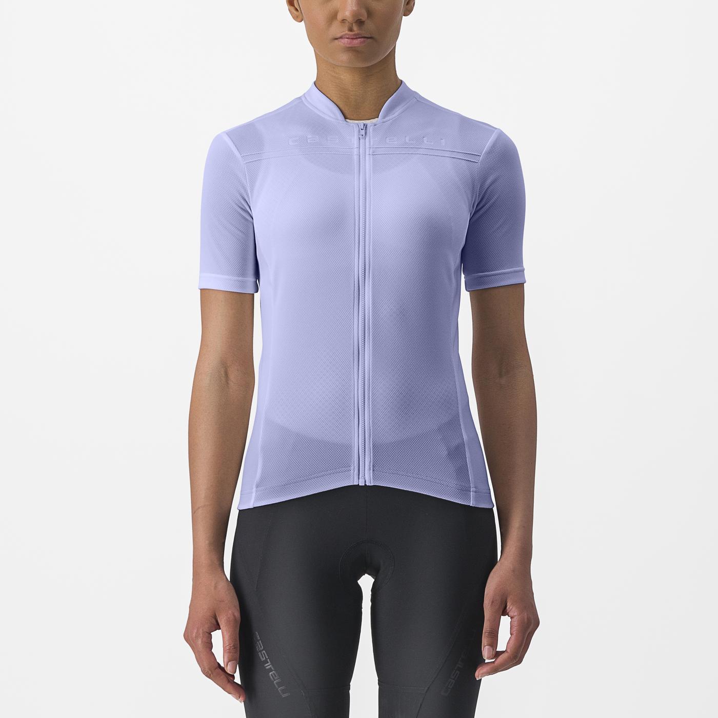 Maillot CASTELLI ANIMA 4 Femme Manches Courtes Violet