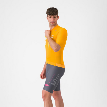 Korte Bretelles-broek CASTELLI ESPRESSO R--A/D Rookgrijs