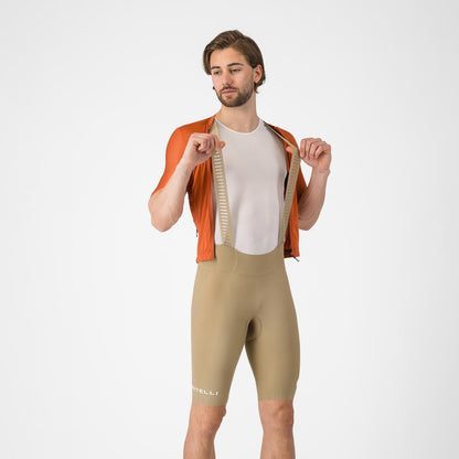 CASTELLI ESPRESSO 2 Korte Broek met Bretels Beige Elmwood