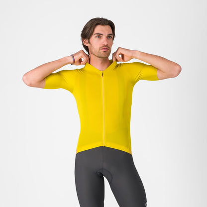 Shirt CASTELLI ESPRESSO 2 Korte Mouwen Geel