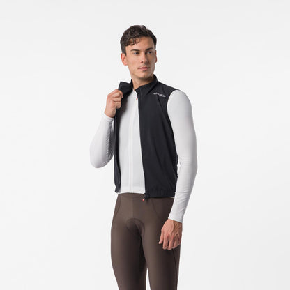Mouwloze Jacket CASTELLI ESPRESSO 2 Zwart/Wit