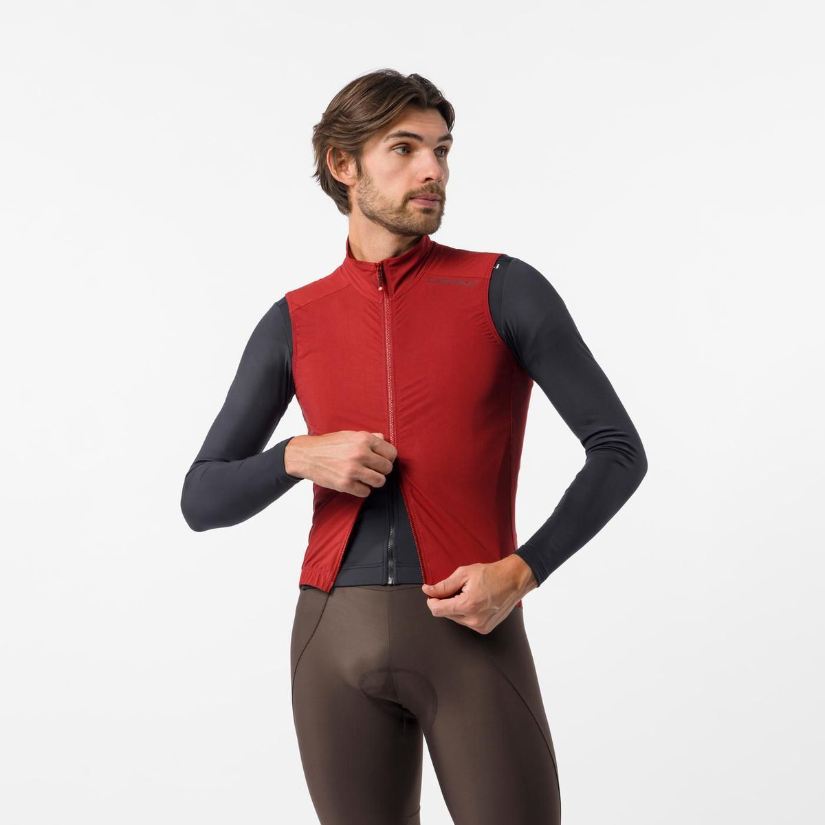 CASTELLI ESPRESSO 2 Mouwloze Jas Bordeaux