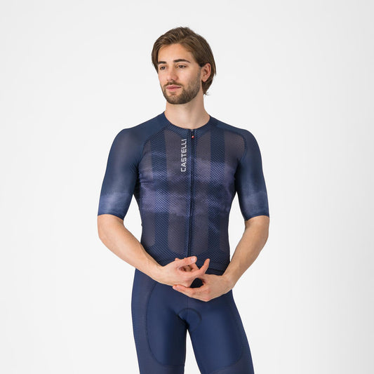 Maillot CASTELLI CLIMBER'S A/C Manches Courtes Bleu