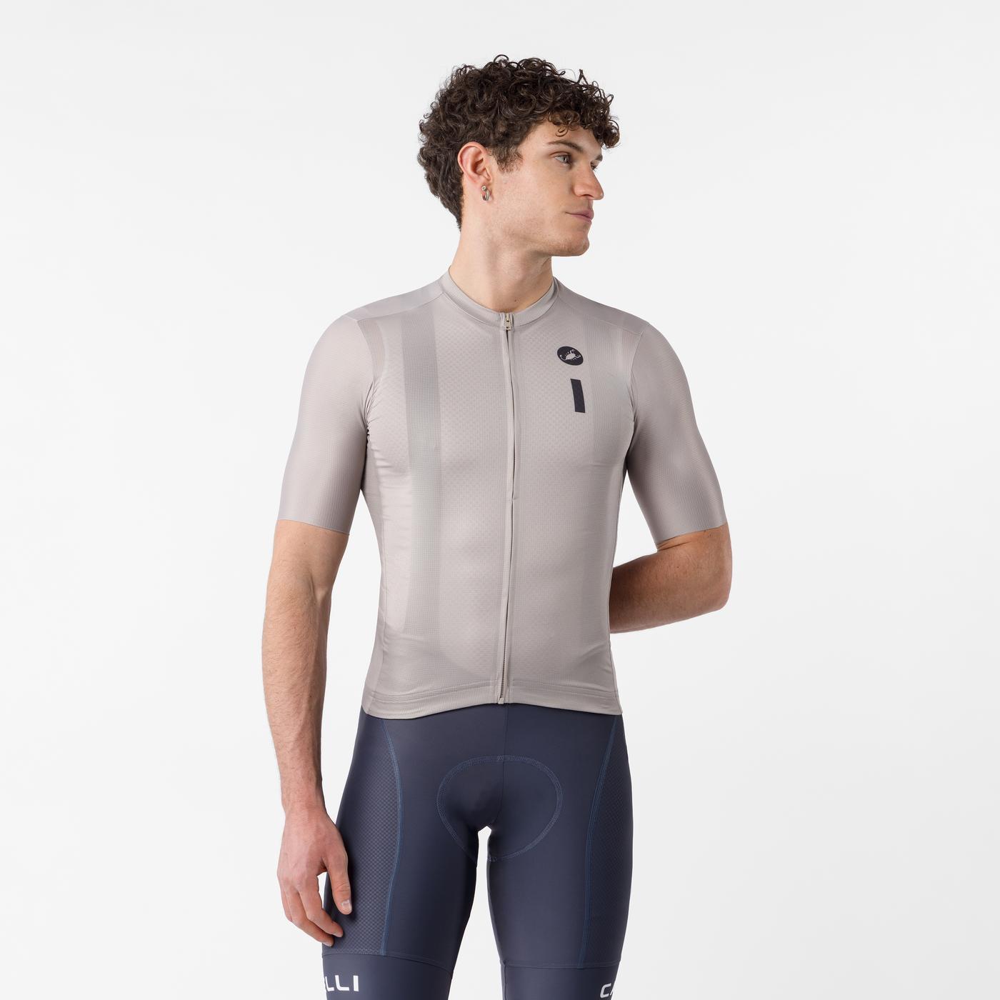 Maillot CASTELLI DRITTONE LOGO Manches Courtes Clay