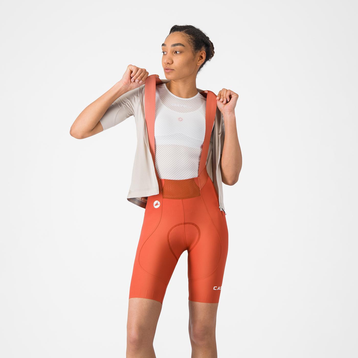 CASTELLI ESPRESSO 2 W DT Women's Paprika Bibshort