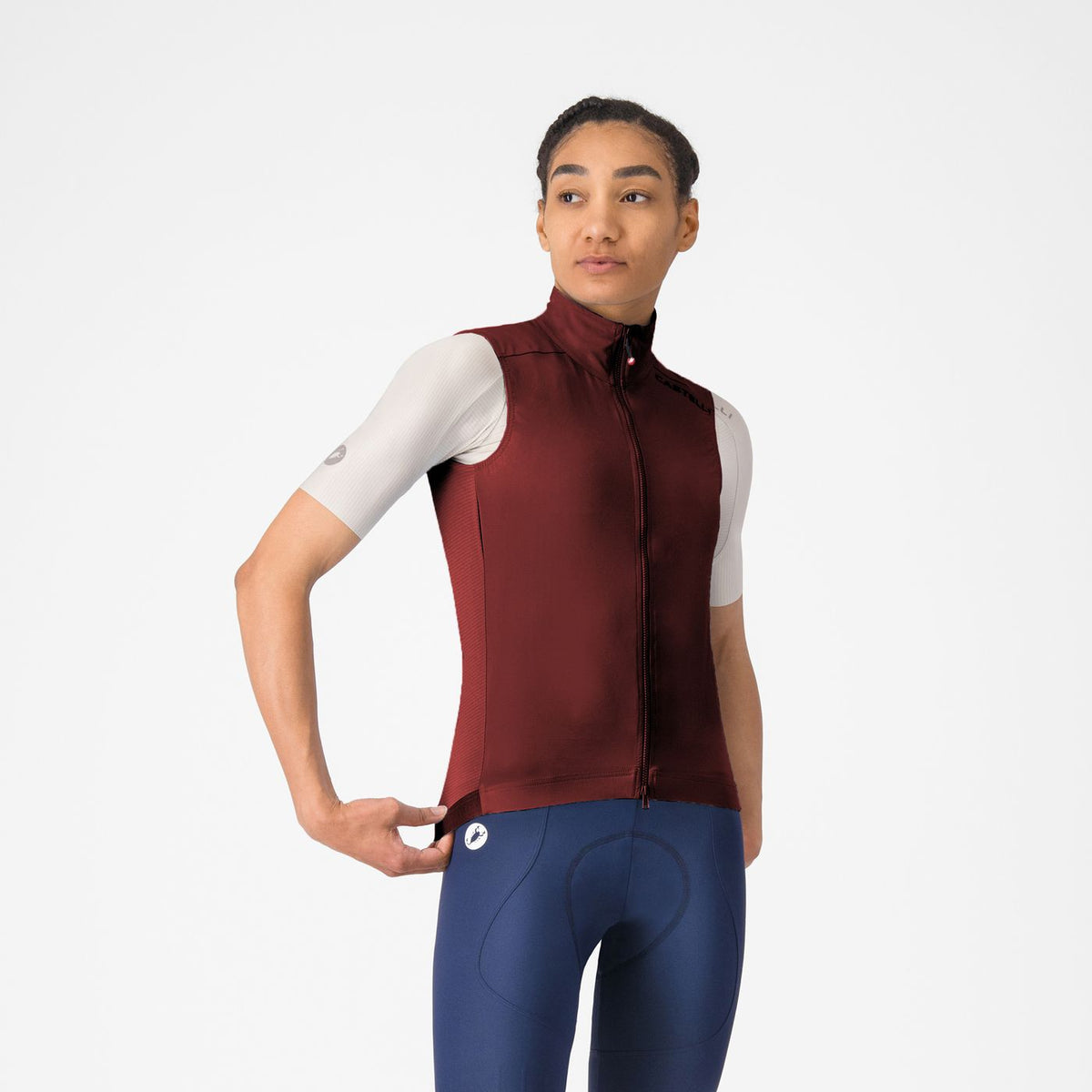 Mouwloos Vest CASTELLI ESPRESSO 2 Dames Bordeauxrood