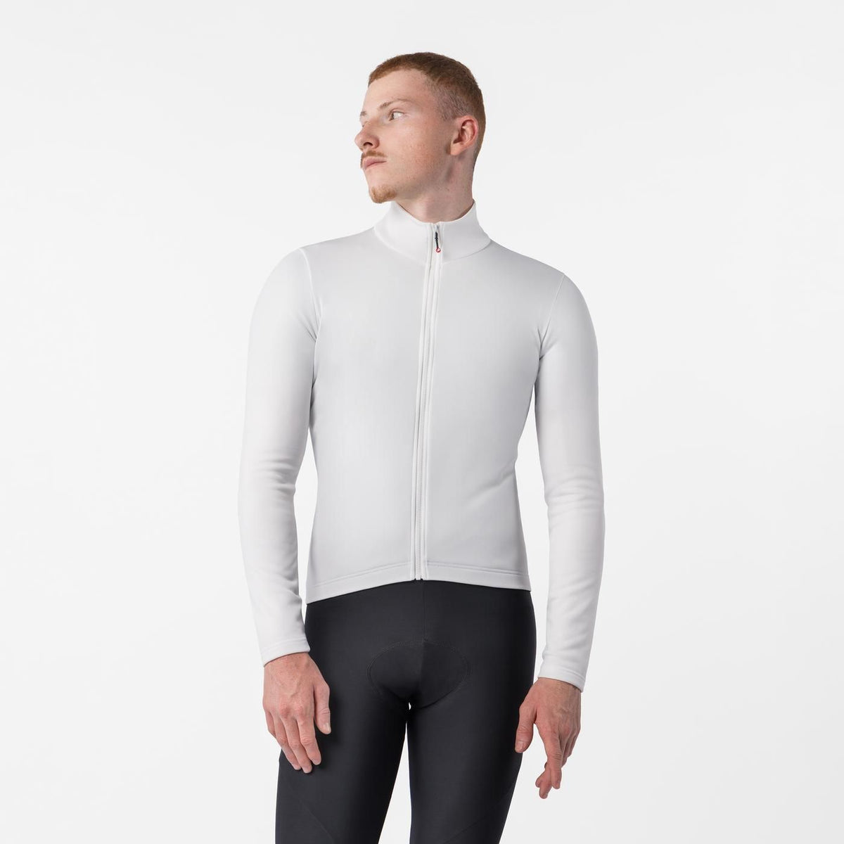 Fietsshirt CASTELLI COMPETIZIONE THERMAL Lange Mouwen Ivoor