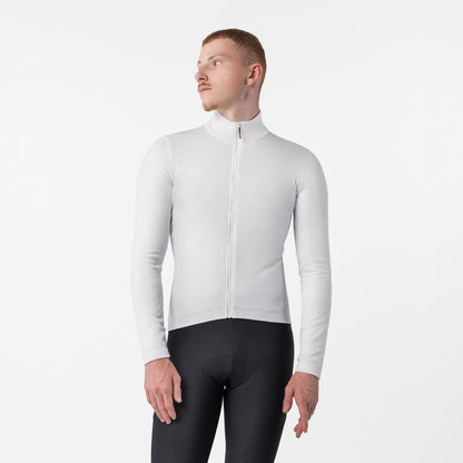 Fietsshirt CASTELLI COMPETIZIONE THERMAL Lange Mouwen Ivoor