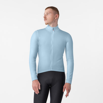 Fietsshirt CASTELLI COMPETIZIONE THERMAL Lange Mouwen Hemelsblauw