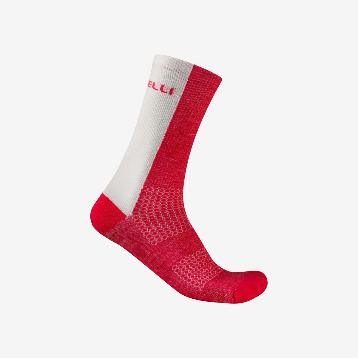 CASTELLI CASTELLI LOGO 18 MERINO Sokken Rood/Wit