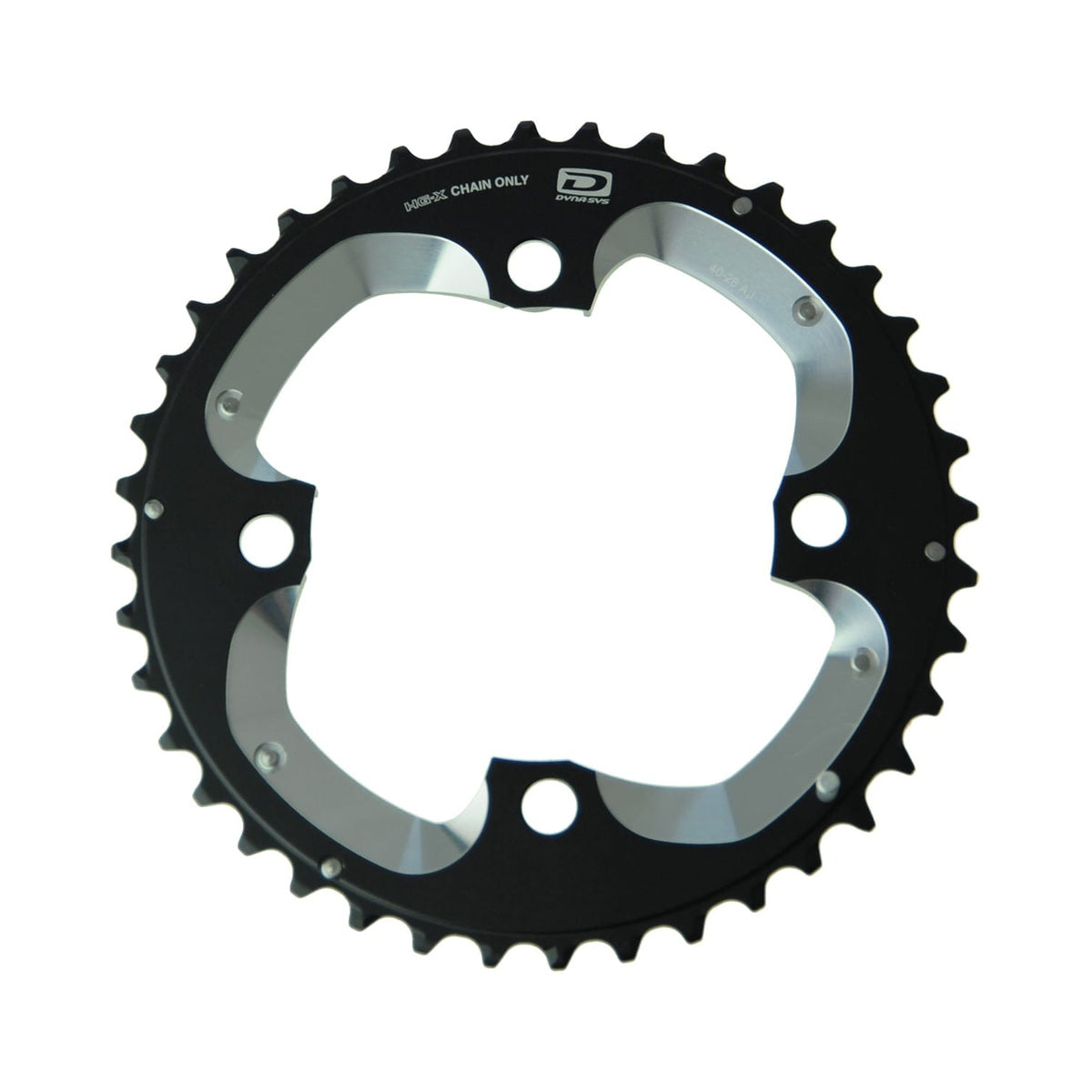 Plateau Extérieur SHIMANO XT M785 10V 4 Trous 104mm — vue du plateau sur fond blanc