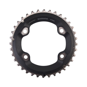 Buitenblad SHIMANO SLX M7000 11-speed dubbel, 4-gaats, 96 mm — kettingblad tegen witte achtergrond