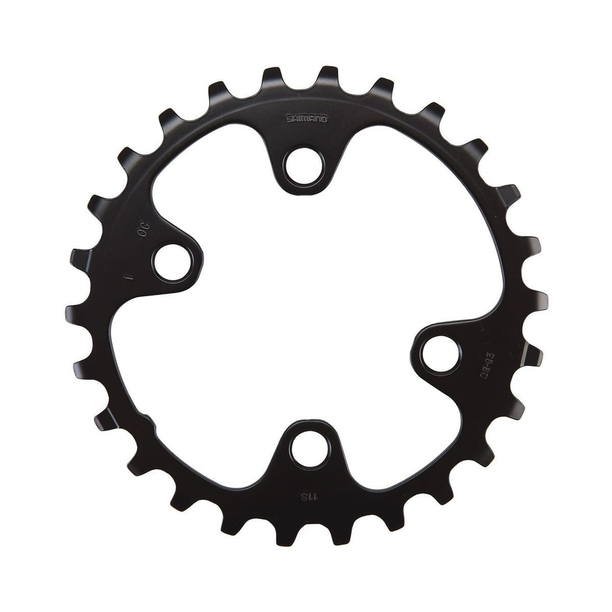 Plateau Intérieur SHIMANO SLX M7000 11V Double 4 Trous 64mm — vue du plateau sur fond blanc