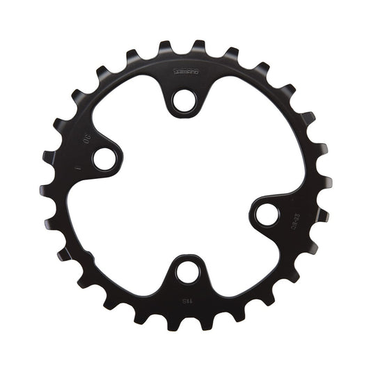 Binnenblad SHIMANO SLX M7000 11-speed dubbel, 4-gaats, 64 mm — kettingblad tegen witte achtergrond