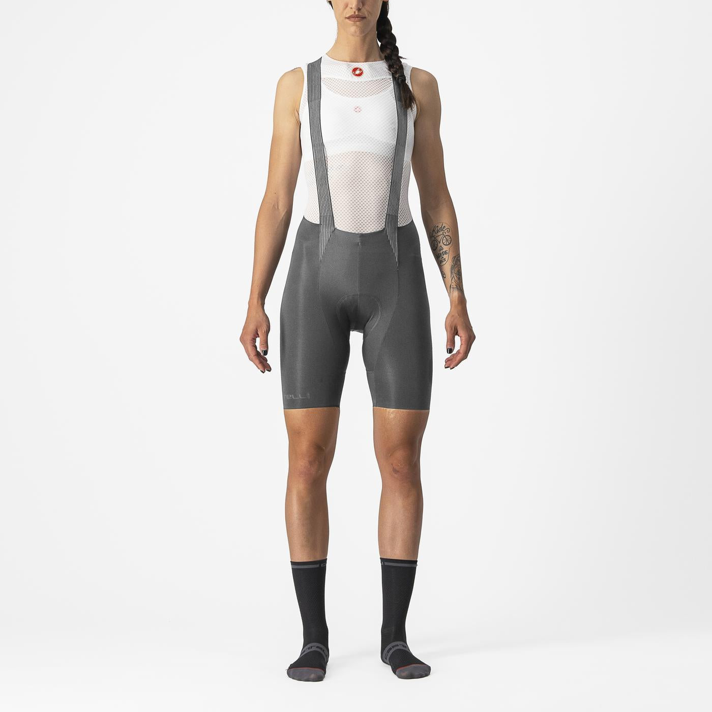 Cuissard Court à Bretelles CASTELLI FREE AERO RC W Femme Gris