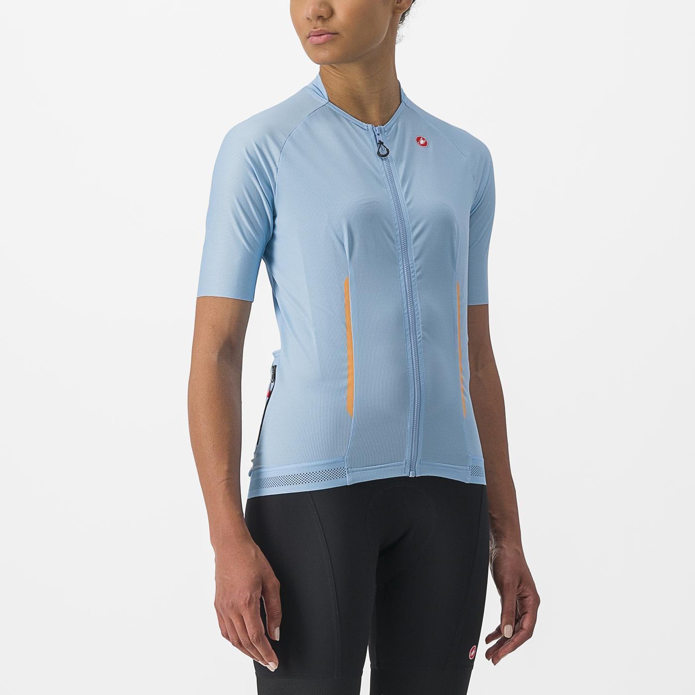 Maillot CASTELLI ENDURANCE W Femme Manches Courtes Bleu