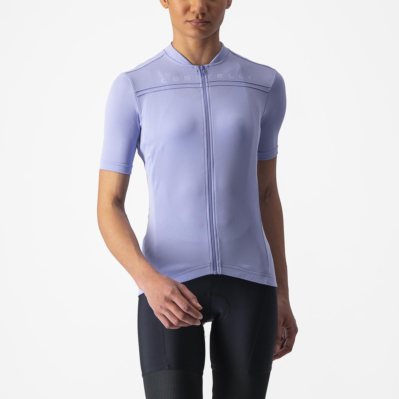 Maillot CASTELLI ANIMA 4 Femme Manches Courtes Violet