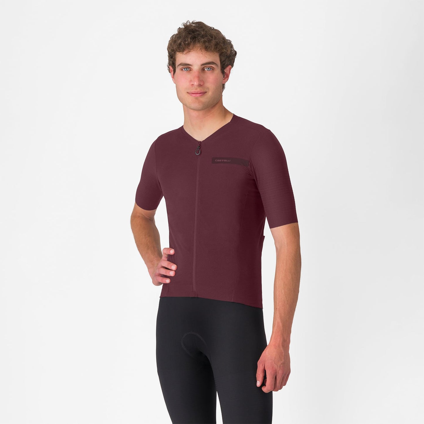 CASTELLI PREMIO EVO Korte Mouw Jersey Bordeaux