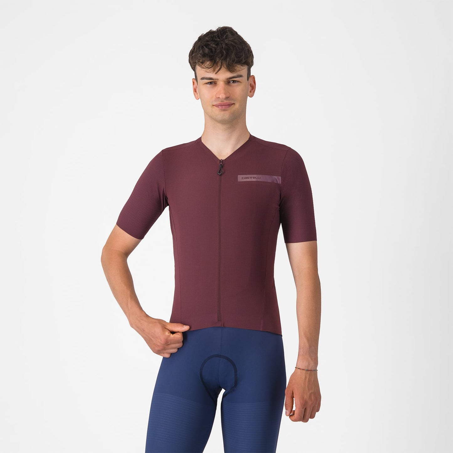 CASTELLI PREMIO EVO Korte Mouw Jersey Bordeaux