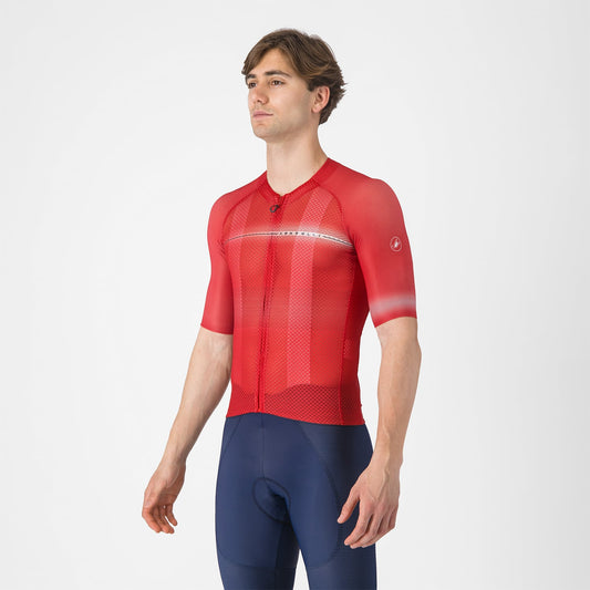 Maillot CASTELLI CLIMBER'S A/C Manches Courtes Rouge