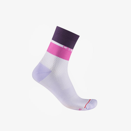 Chaussettes CASTELLI ELEGANTE 12 Femme Blanc/Violet