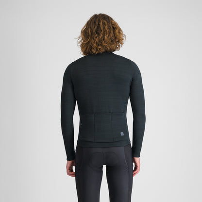 Zwart SPORTFUL SUPERGIARA WOOL fietsshirt met lange mouwen