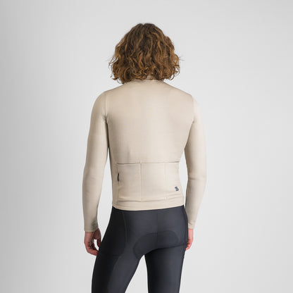 SPORTFUL SUPERGIARA wollen fietsshirt met lange mouwen, beige