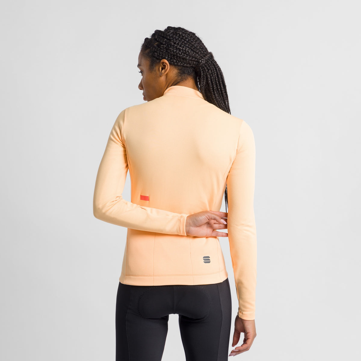 Geel SPORTFUL CLASSIC damesfietsshirt met lange mouwen